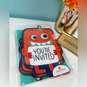 Carlton Cards party invitation cards, set of 8, New with tags
